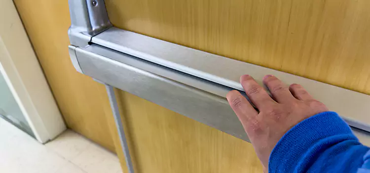 Installing a Push Bar on a Door Myrtle Beach
